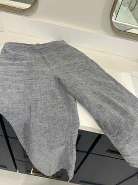 Men's Lightweight Grey Linen Blend Pants